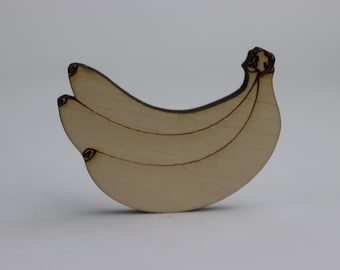 10 pcs wooden banana. party gift double craft shape ply entertainment handmade handcraft handicraft baby coloring color by hand bananas