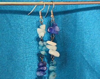 Blue Dream Stone Earrings