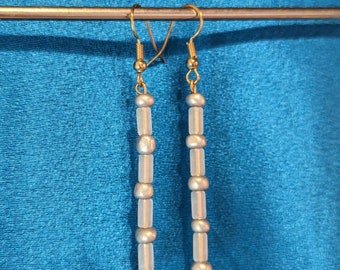Simple Matte Bead Dangle Earrings