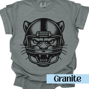 Cougars Football Shirt Retro Cougar Mascot Comfort Colors Cougar Shirt Back to School Teacher Shirt Cougar School Colors Go Cougars