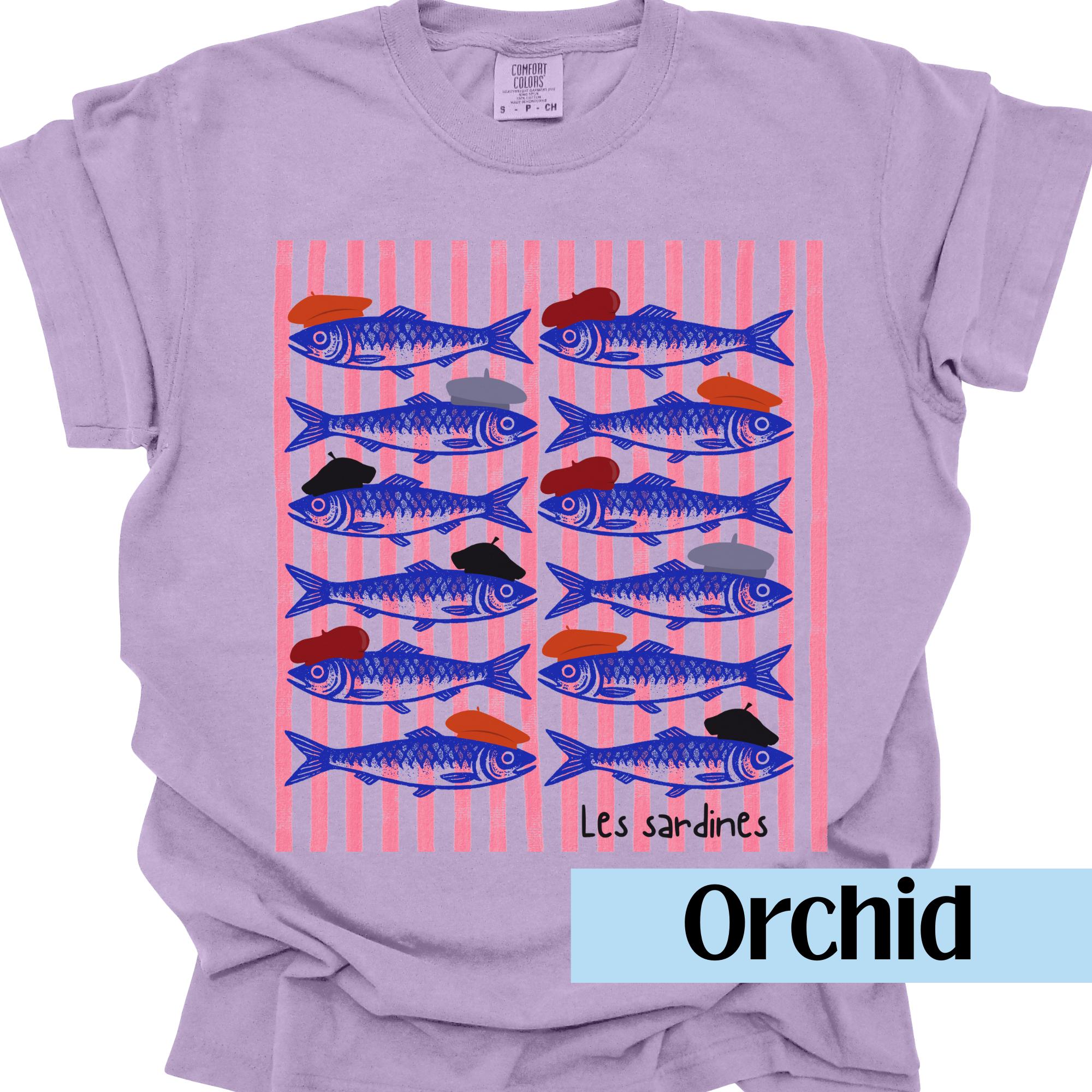 Les Sardines Shirt French Shirt Sardine Shirt Nautical Shirt