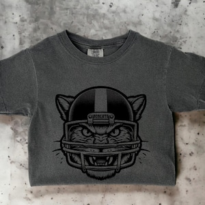 Bobcats Football Retro Mascot Comfort Colors Bobcats Mascot Bobcats Shirt Back to School Bobcats Mascot Shirt Youth Bobcat Football