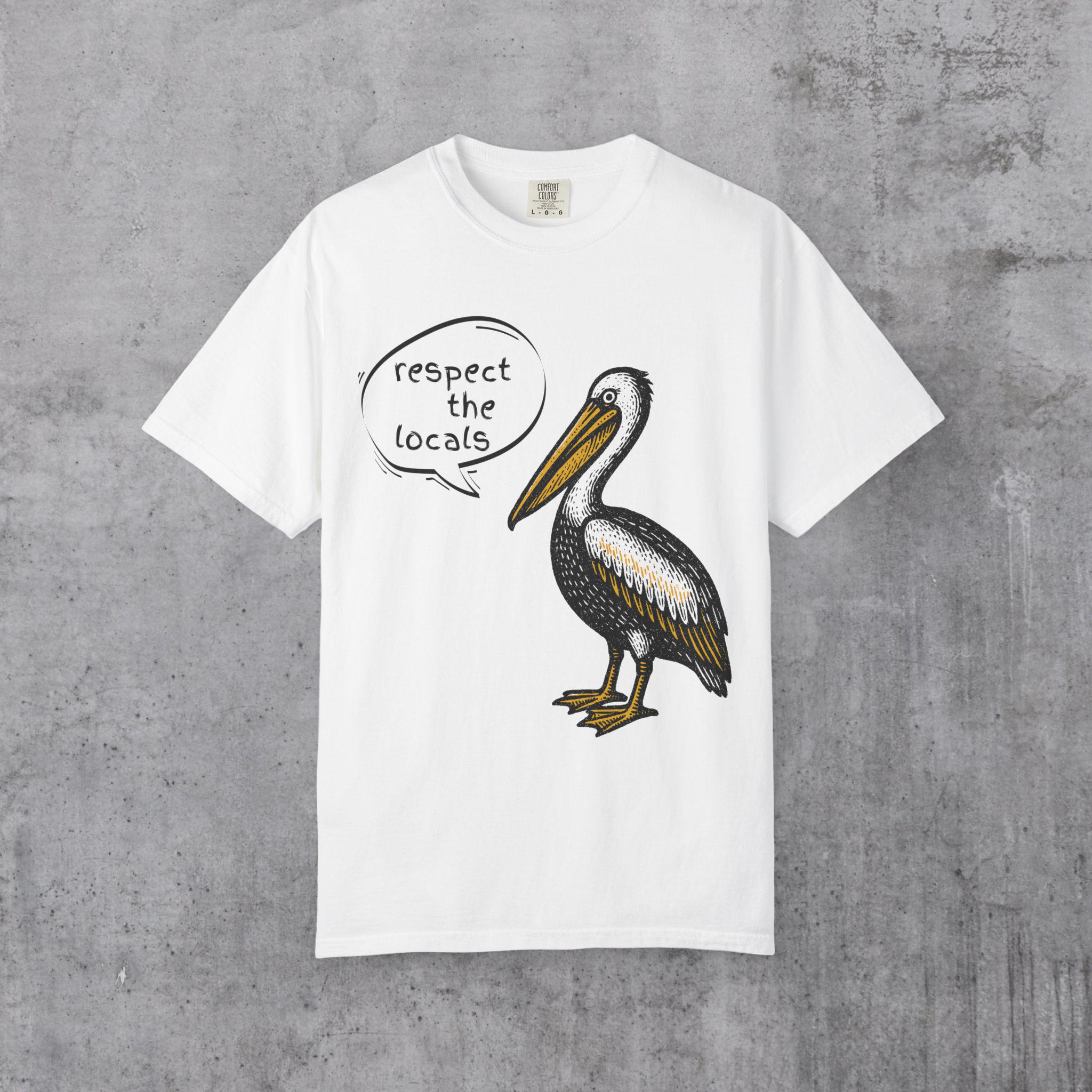 Pelican Shirt Respect the Locals Shirt Comfort Colors Fisherman