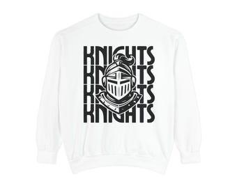 Knights Sweatshirt Comfort Colors Knights Mascot Knights Shirt Back to School retro Knights Graphic Knights Football Knights Gameday Shirt