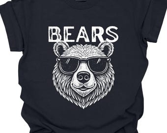 Bears Shirt Retro Bears Mascot Comfort Colors Bears Tee Retro Style Graphic Back to School Teacher Shirt Bears Football Bears Merch
