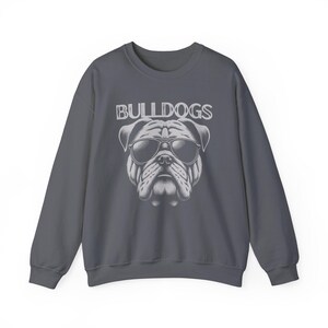Bulldogs Mascot Crewneck Sweatshirt Bulldog Shirt Bulldog Sweatshirt Bulldog Mascot Back to School Sweater Teacher Shirt First Day of School image 7