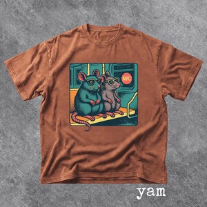 Retro NYC Rat Graphic Tee Comfort Colors New York City Tee Vintage 90s Style NYC Subway Shirt New York Trip Shirt Broadway Fan Shirt image 7