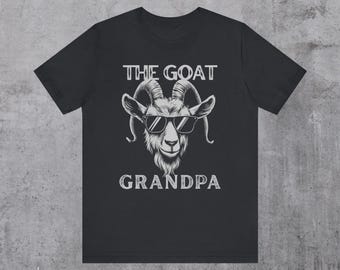 The Goat Shirt Grandpa Goat T Shirt Cool Goat Father's Day New Grandpa Tee Retro Style Graphic Best Grandpa Shirt Greatest Grandpa Shirt