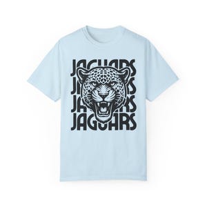 Jaguars Shirt Retro Jaguar Mascot Comfort Colors Jaguar Shirt Retro Style Graphic Back to School Teacher Shirt Jaguars School Spirit Wear image 5