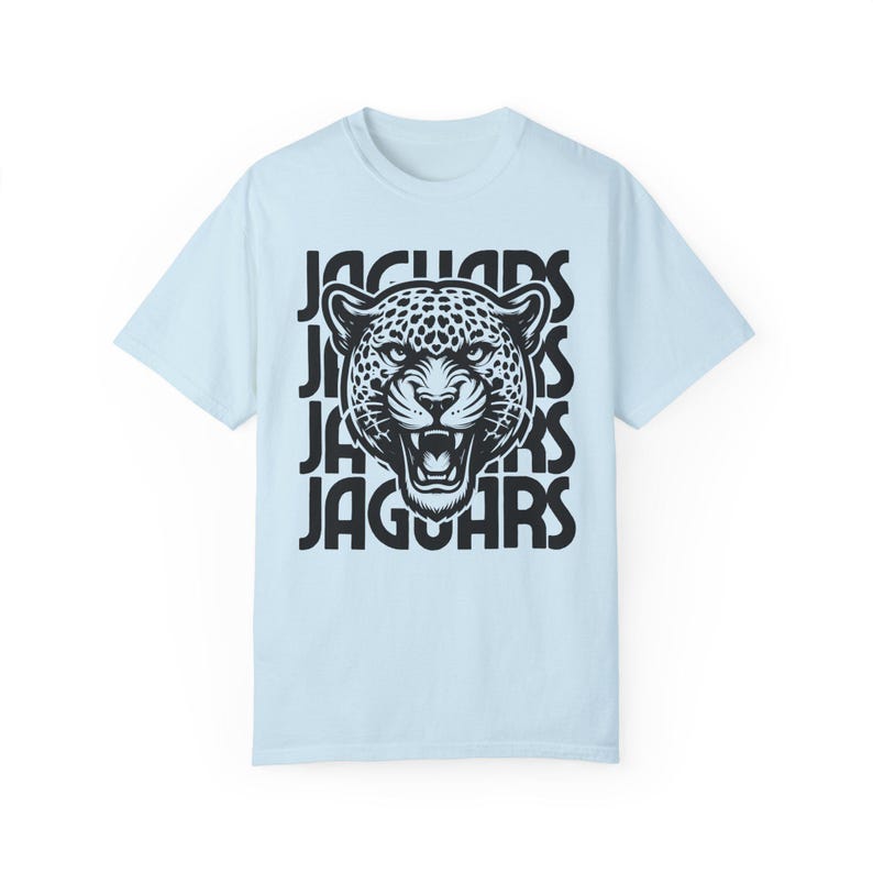 Jaguars Shirt Retro Jaguar Mascot Comfort Colors Jaguar Shirt Retro Style Graphic Back to School Teacher Shirt Jaguars School Spirit Wear image 5