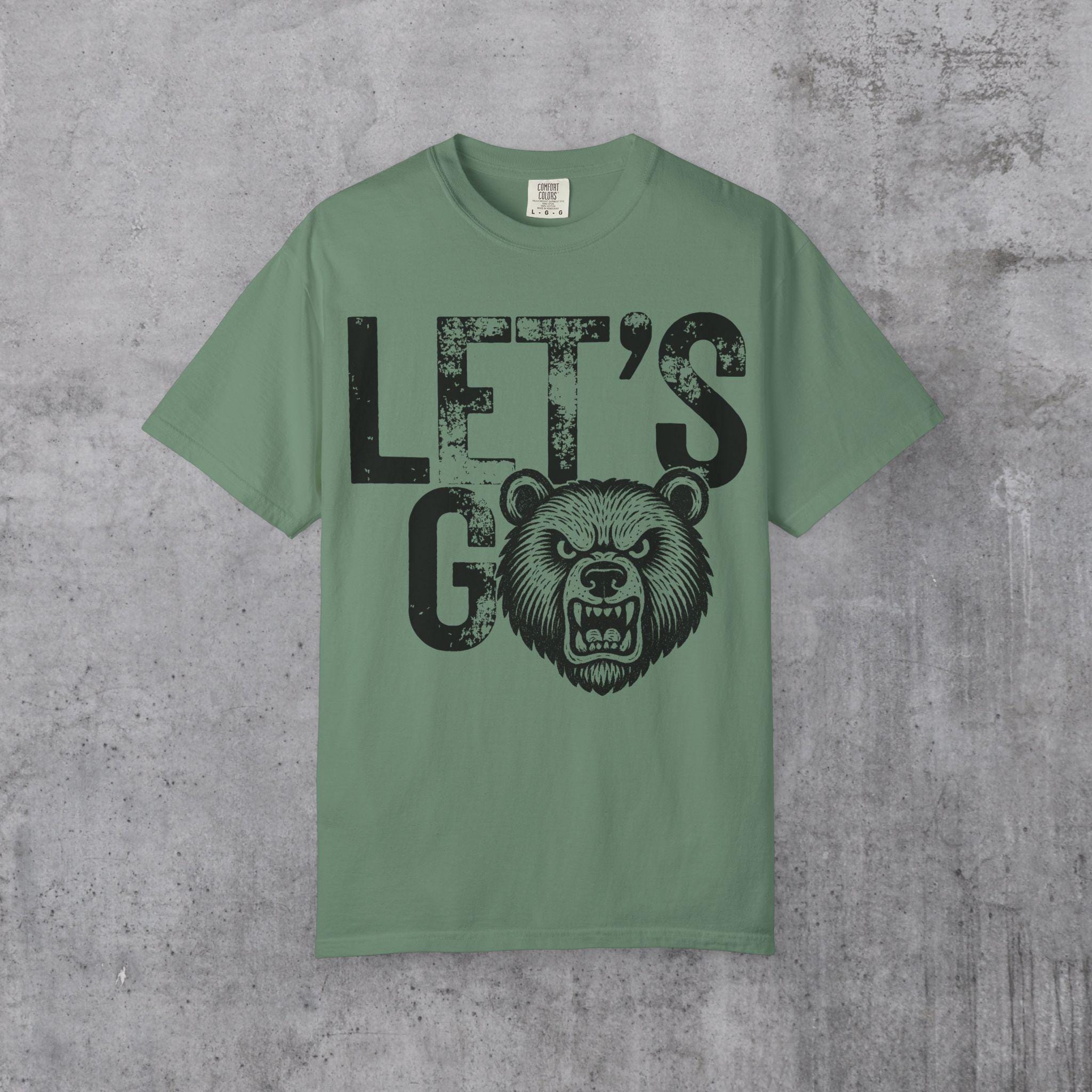 Let's Go Bears Shirt Retro Bear Mascot Comfort Colors Bears Tee
