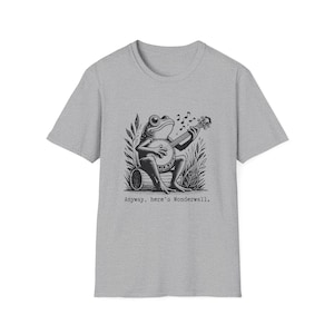 Retro Frog Shirt Vintage Style Banjo Tee Wonderwall Shirt Funny Hipster Tshirt Bluegrass Country Music image 3