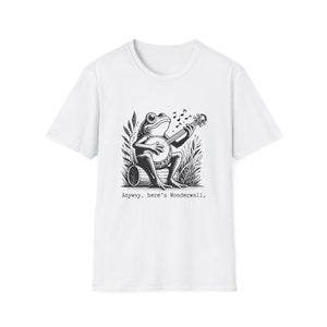 Retro Frog Shirt Vintage Style Banjo Tee Wonderwall Shirt Funny Hipster Tshirt Bluegrass Country Music image 4