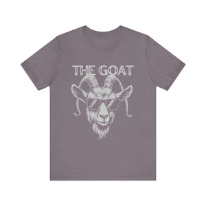 The Goat Shirt Goat T Shirt Cool Goat Mascot Tee Unisex Jersey Short Sleeve Tee Retro Style Graphic Greatest of All Time image 9