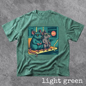Retro NYC Rat Graphic Tee Comfort Colors New York City Tee Vintage 90s Style NYC Subway Shirt New York Trip Shirt Broadway Fan Shirt image 9
