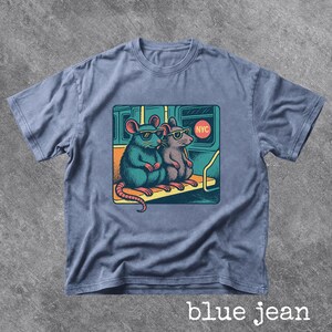 Retro NYC Rat Graphic Tee Comfort Colors New York City Tee Vintage 90s Style NYC Subway Shirt New York Trip Shirt Broadway Fan Shirt image 8