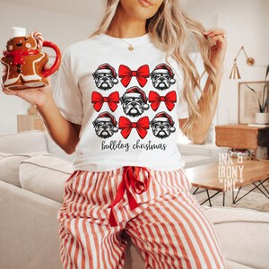 Bulldog Christmas Comfort Colors Bulldog Mascot Shirt Bulldog Spirit Wear Go Bulldog Techer Christmas Shirt Bulldog Basketball Bulldog Cheer