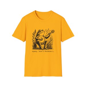Retro Frog Shirt Vintage Style Banjo Tee Wonderwall Shirt Funny Hipster Tshirt Bluegrass Country Music image 6