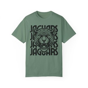 Jaguars Shirt Retro Jaguar Mascot Comfort Colors Jaguar Shirt Retro Style Graphic Back to School Teacher Shirt Jaguars School Spirit Wear image 8