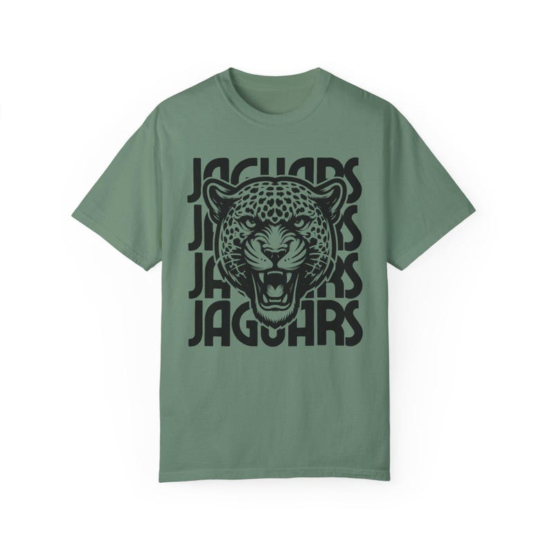 Jaguars Shirt Retro Jaguar Mascot Comfort Colors Jaguar Shirt Retro Style Graphic Back to School Teacher Shirt Jaguars School Spirit Wear image 8