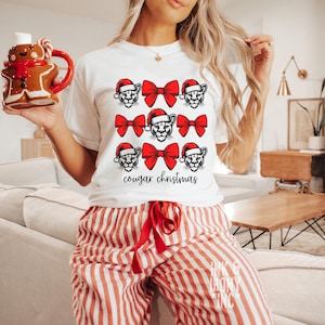 Cougar Christmas Comfort Colors Cougar Mascot Shirt Cougars Spirit Wear Go Cougars Techer Christmas Shirt Cougars Basketball Cougars Cheer