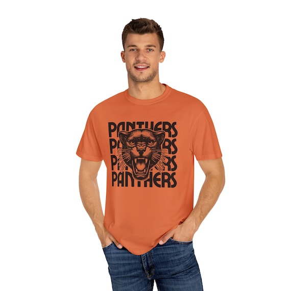 Chemise panthere mascotte de panthere retro couleurs de confort chemise panthere style retro graphique chemise de professeur chemise panthere esprit ecole porter Etsy France