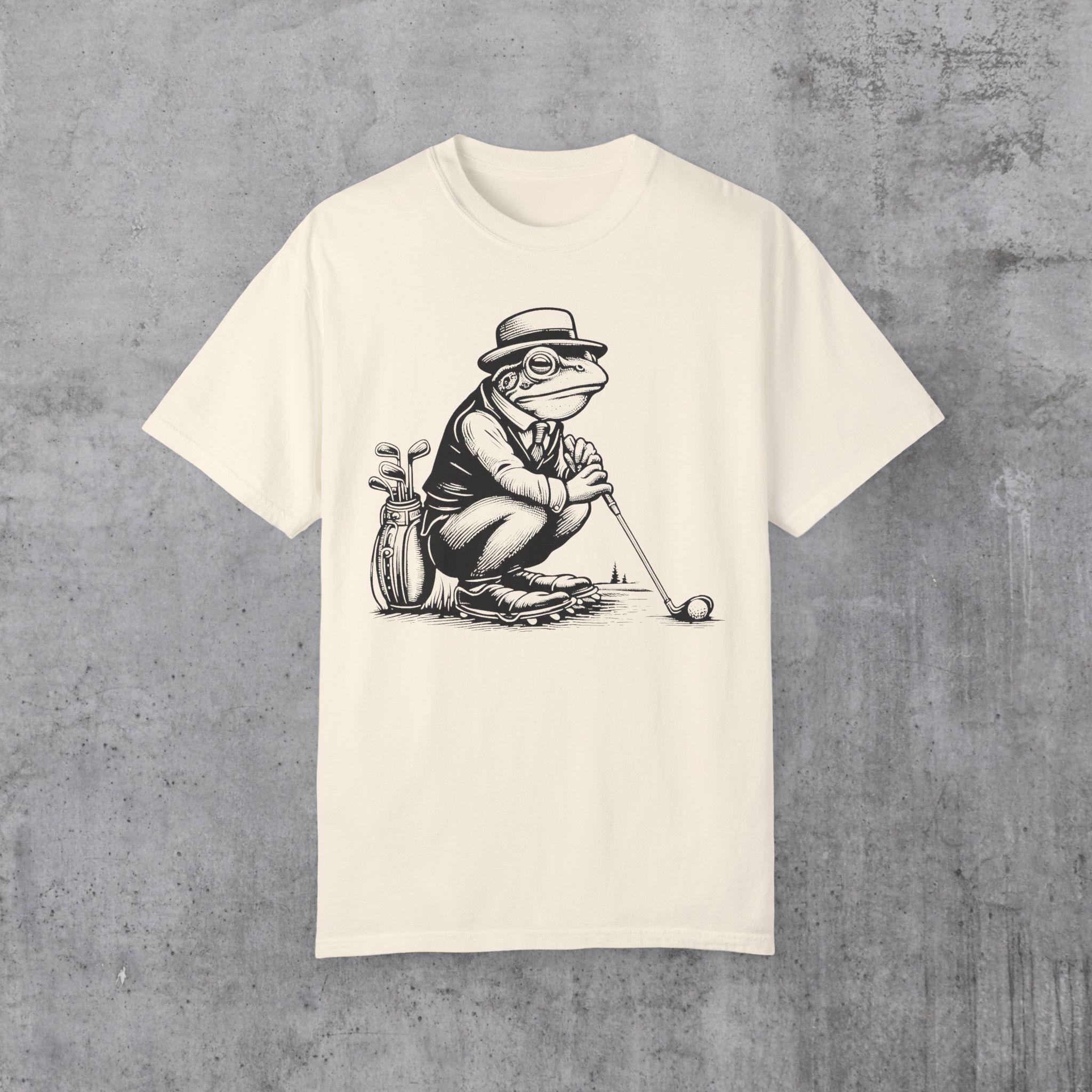 レトロ フロッグ シャツ ゴルフ T シャツ ゴルフ シャツ ゴルファー