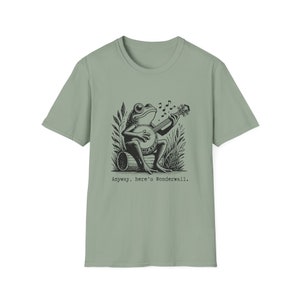 Retro Frog Shirt Vintage Style Banjo Tee Wonderwall Shirt Funny Hipster Tshirt Bluegrass Country Music image 8