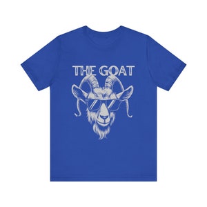 The Goat Shirt Goat T Shirt Cool Goat Mascot Tee Unisex Jersey Short Sleeve Tee Retro Style Graphic Greatest of All Time image 7