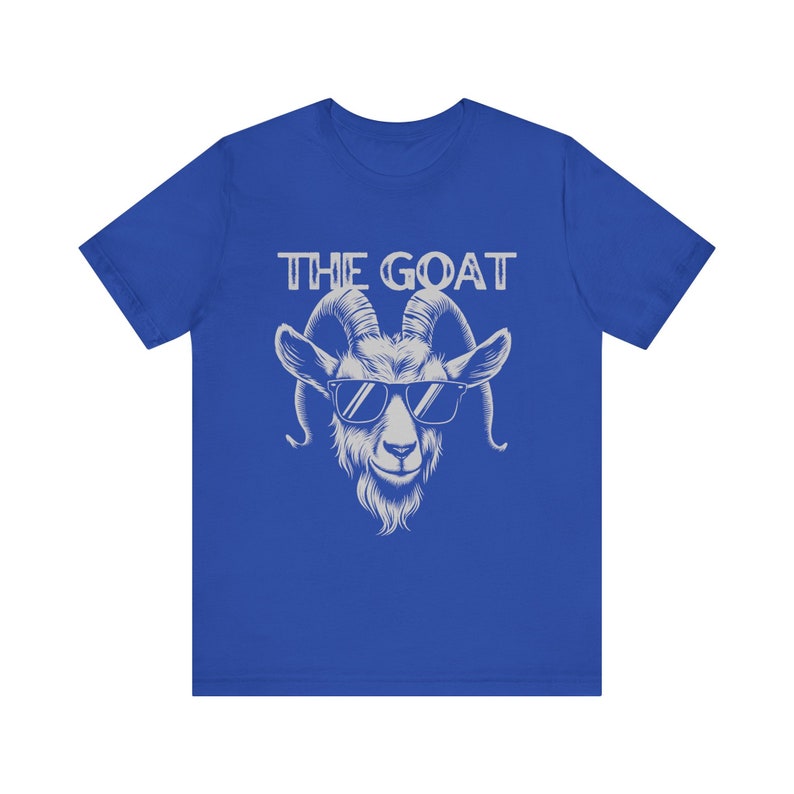 The Goat Shirt Goat T Shirt Cool Goat Mascot Tee Unisex Jersey Short Sleeve Tee Retro Style Graphic Greatest of All Time image 7