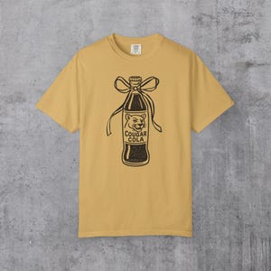 Cougar Cola Cougar Mascot Shirt Comfort Colors Funny Cougars Shirt Back to School First Day of School Cougar Teacher Cougar Mom Cougar Bow