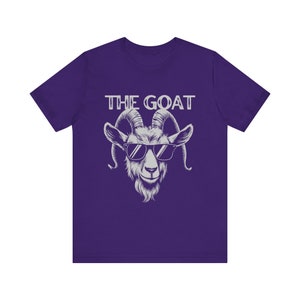 The Goat Shirt Goat T Shirt Cool Goat Mascot Tee Unisex Jersey Short Sleeve Tee Retro Style Graphic Greatest of All Time image 6