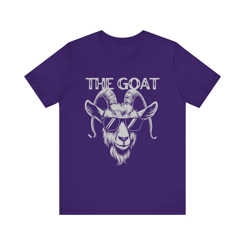 The Goat Shirt Goat T Shirt Cool Goat Mascot Tee Unisex Jersey Short Sleeve Tee Retro Style Graphic Greatest of All Time image 6
