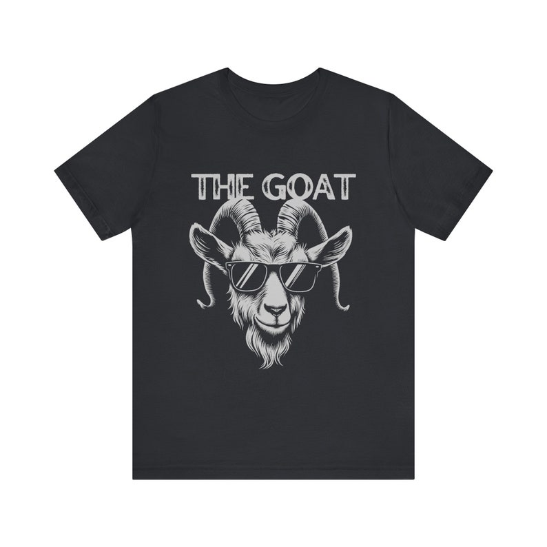 The Goat Shirt Goat T Shirt Cool Goat Mascot Tee Unisex Jersey Short Sleeve Tee Retro Style Graphic Greatest of All Time image 8