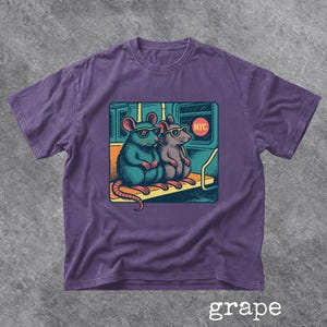 Retro NYC Rat Graphic Tee Comfort Colors New York City Tee Vintage 90s Style NYC Subway Shirt New York Trip Shirt Broadway Fan Shirt image 3