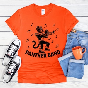 Panther marching band shirt panters band panters mascotte school band shirt marching band moeder band leraar shirt muziek leraar cadeau
