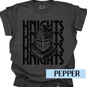 Knights Shirt Retro Knights Mascot Comfort Colors Knights Shirt Retro Style Graphic Back to School Teacher Shirt Knights Football