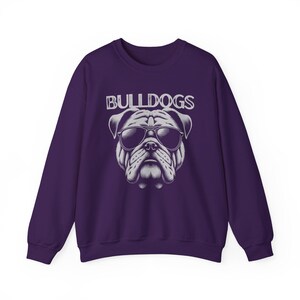 Bulldogs Mascot Crewneck Sweatshirt Bulldog Shirt Bulldog Sweatshirt Bulldog Mascot Back to School Sweater Teacher Shirt First Day of School image 5
