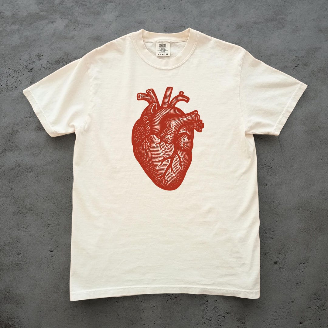 Human Heart Shirt Anatomy Illustration Shirt Science Shirt Medical