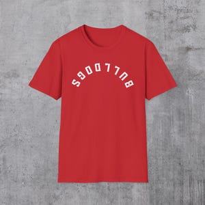Bulldogs Mascot Upside Down Logo Shirt Bulldogs Shirt Bulldogs Baseball Bulldogs Team Spirit Retro Bulldogs Shirt Back to School Teacher Tee image 9