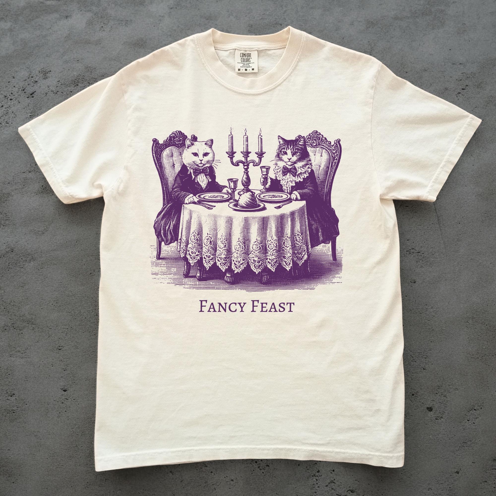ファンシーフィースト おもしろ猫シャツ レトロ 90年代 Tシャツ