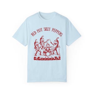 Red Hot Silly Peppers Comfort Colors estilo anos 90 Retro Engraçado Rock Band Camiseta Músico Presente Silly Tee Snarky Tee Tiktok Meme Camiseta Guitarra imagem 5