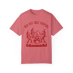 Red Hot Silly Peppers Comfort Colors estilo anos 90 Retro Engraçado Rock Band Camiseta Músico Presente Silly Tee Snarky Tee Tiktok Meme Camiseta Guitarra imagem 8