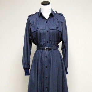 PATTY O NEIL . Vintage Military Style Batwing Dress . Size 4 . - Etsy