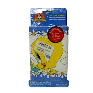 1998 Warner Bros Tweety Bird border wallpaper by Imperial . 5 yards x 6.75&quot;