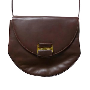 Etienne Aigner burgundy leather shoulder bag