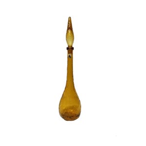60s mid century Glass Genie Bottle