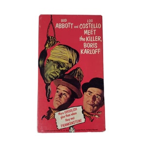 1949 Abbott and Costello Meet The Killer Boris Karloff . VHS 1987 release