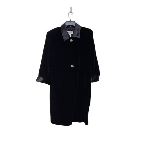 70s Jessica Howard Black Velvet Long Sleeve Shirt Dress . Size 12 . Made in  USA - Etsy