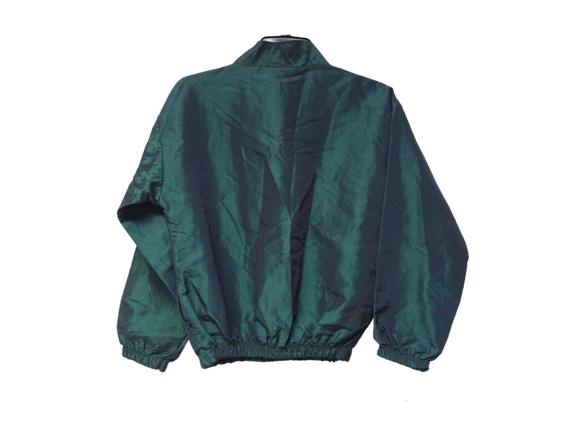 80s Surf Style Iridescent Green Windbreaker . Kids Size 10 80s Surf Style Iridescent Green Windbreaker . Kids Size 10